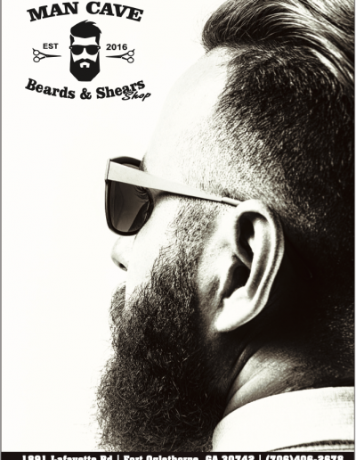 Beards and Shears Print Ad Chattanooga TN