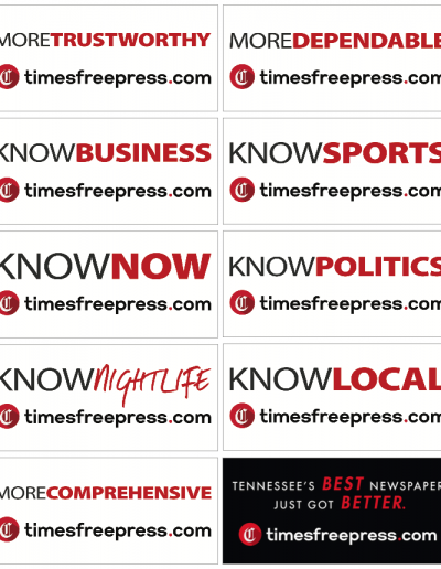 Know Now Campaign Chattanooga Times Free Press Billboards Chattanooga, TN