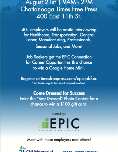 Epic Job Fair Redesign Chattanooga, TN