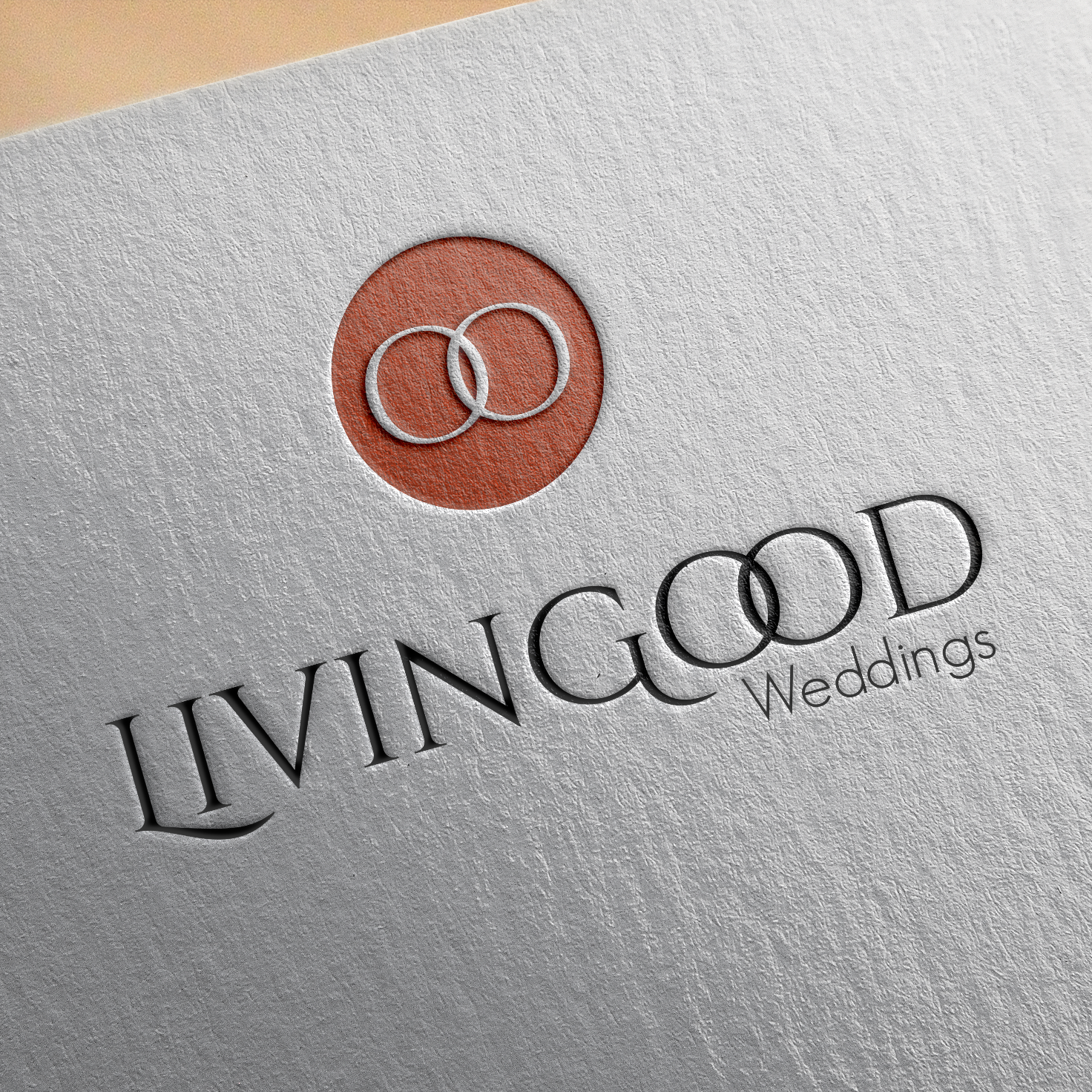 Livingood Weddings Mockup Logo Design Mockup