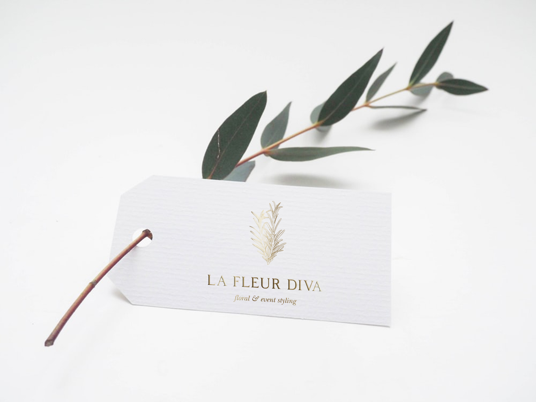 La Fleur Diva Logo Design Mockup